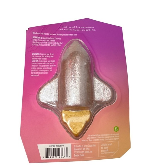 Target Holiday Silver Rocket Ship Bath Bomb Sweet Cookies Vanilla Icing - Picture 3 of 4
